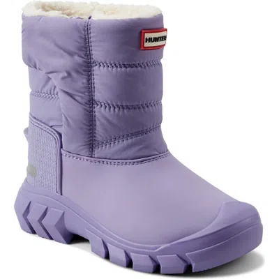 Hunter Kids' Intrepid Snow Boot In Purple