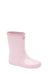 Hunter Kids' Original First Classic Glitter Rain Boot In Pink