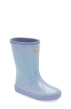 Hunter Unisex Kids First Giant Glitter Rain Boots - Toddler, Little Kid In Drifting Thistle/blue