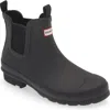 Hunter Original Waterproof Chelsea  Boot In Black