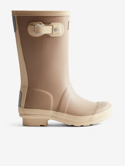 Hunter Kids Original Wellington Boots In Brown