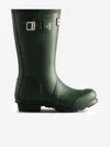 Hunter Kids Original Wellington Boots In Green
