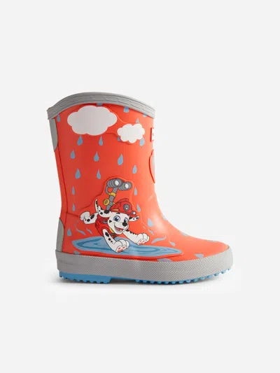 Hunter Babies' Kids Paw Patrol Marshall Wellington Boots In Orange