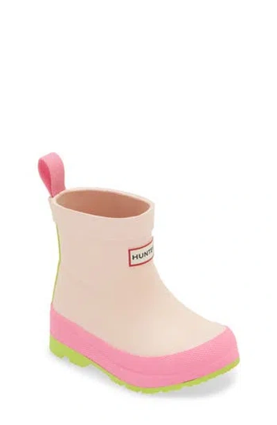 Hunter Kids' Play Waterproof Rain Boot In Medium Pink