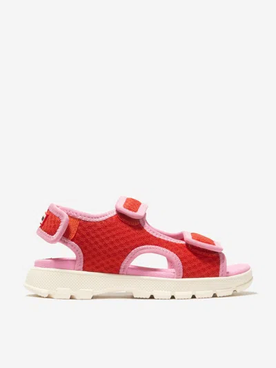 Hunter Kids Travel Sandals In Red