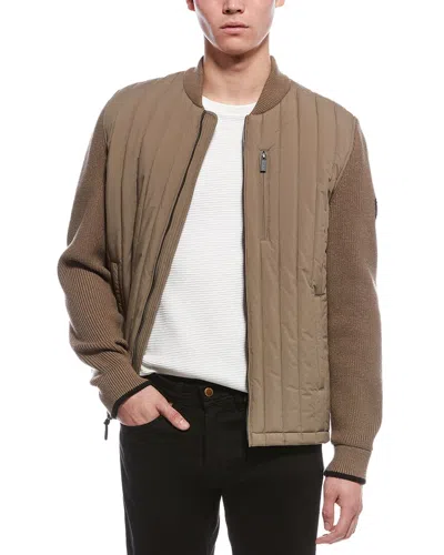 Hunter Kindale Lightweight Vertical Quilt Jacket In Brown