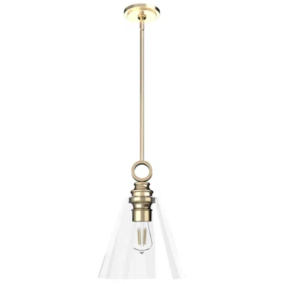 Hunter Klein Alturas Gold With Clear Glass 1 Light Pendant