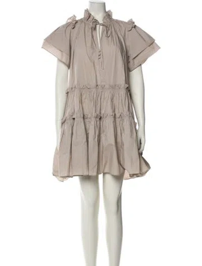 Pre-owned Hunter Knee-length Dress In Neutral