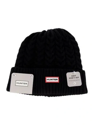Pre-owned Hunter Knit Beanie W/tags In Black