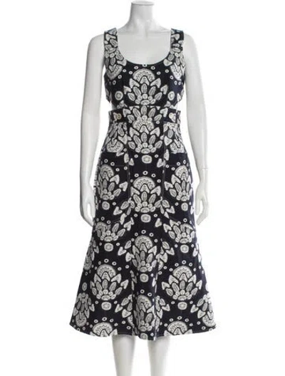 Pre-owned Hunter Lace Pattern Midi Length Dress W/ Tags In Multi