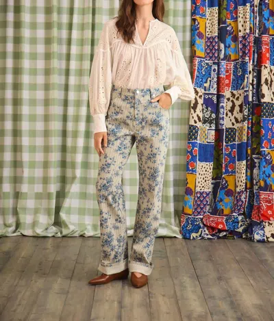 Hunter Lakelynn Pant In Blue In Pink