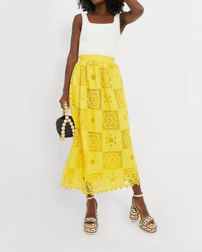 Hunter Lamar Skirt In Dandelion In Yellow