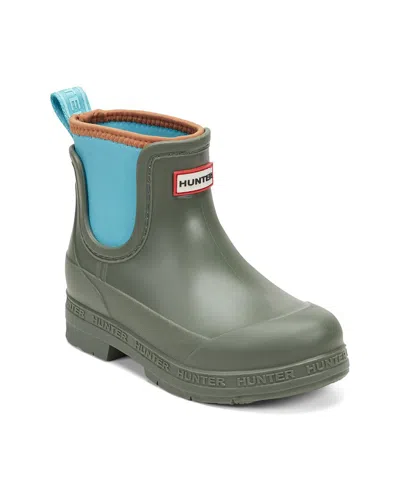 Hunter Kids' Lass Rubber Rain Boot In Green