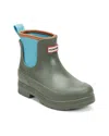 Hunter Lass Rubber Rain Boot In Green