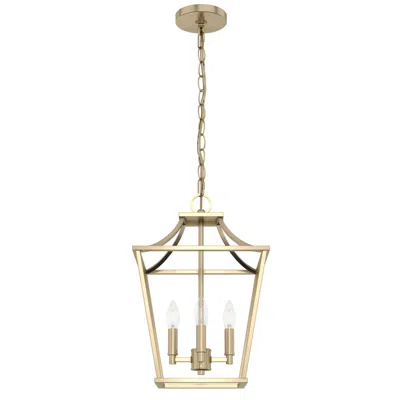 Hunter Laurel Ridge 12"w Alturas Gold 4-light Mini Lantern Pendant