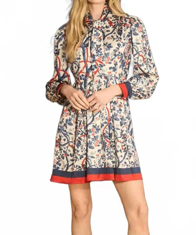 Hunter Lila Mini Button Front Dress In Vine In Green