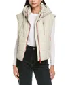 Hunter Lindsey Quilted Coated Water Repellent Vest In White