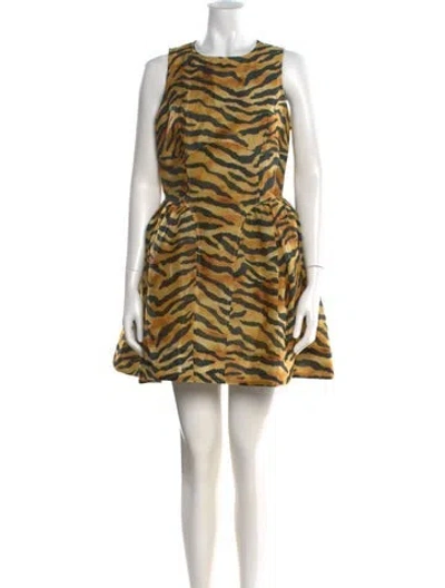 Pre-owned Hunter Linen Mini Dress W/ Tags In Multi