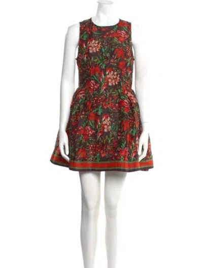 Pre-owned Hunter Linen Mini Dress W/ Tags In Red