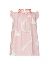 HUNTER LITTLE GIRL'S & GIRL'S POPPY RUFFLE SHIFT DRESS