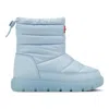 Hunter Little Kids Cuddle Lug Sole Insulated Waterproof Snow Booties 13c Light Blue In Multi