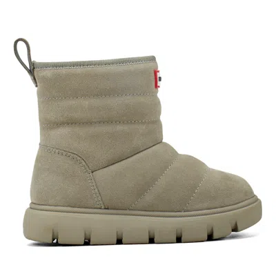 Hunter Little Kids Cuddle Lug Sole Insulated Waterproof Snow Booties 13c Medium Green
