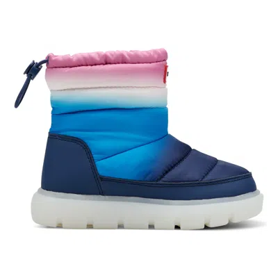 Hunter Little Kids Cuddle Lug Sole Insulated Waterproof Snow Booties 13c Medium Purple