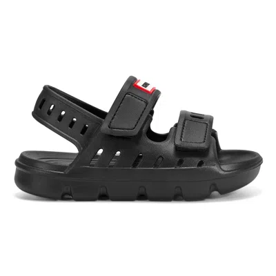 Hunter Little Kids Dottie Slingback Casual Flat Sandals 13c Black In Multi