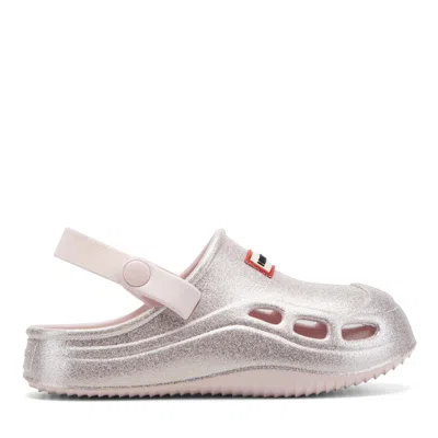 Hunter Little Kids Eren Casual Slip-on Clogs 11c Light Pink Glitter