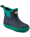 Hunter Little Kids' Finley Pull-on Waterproof Rain Boots From Finish Line In Dark Blue