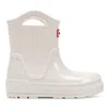 Hunter Little Kids Georgey Waterproof Rain Boots 12c Ivory In Neutral