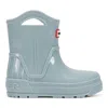 Hunter Little Kids Georgey Waterproof Rain Boots 12c Light Blue In Animal Print