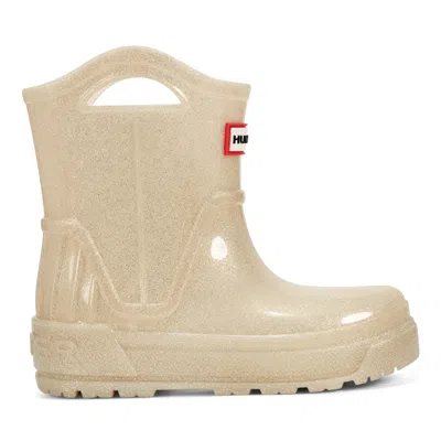 Hunter Little Kids Georgey Waterproof Rain Boots 13c Gold In Neutral
