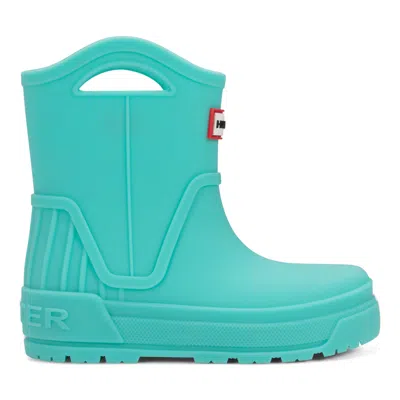 Hunter Little Kids Georgey Waterproof Rain Boots 5c Turquoise In Blue