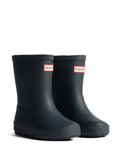 Hunter Logo-appliqué Wellies In Blue