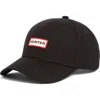 Hunter Logo Baseball Cap In Black