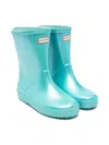 Hunter Logo Boots In Blue