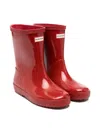 Hunter Logo Boots In Red