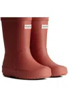 Hunter Kids First Wellington Boots In 红色