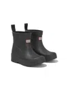 Hunter Logo-patch Wellies In Black