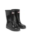 Hunter Logo-patch Wellies In Black