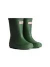 Hunter Logo-patch Wellies In Green