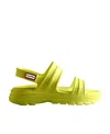 Hunter Logo Sandals In Green