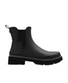 Hunter Logo Short Boots In Black