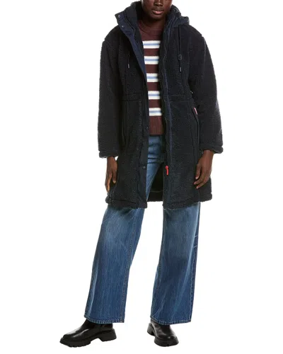Hunter London Canvas Short Chic Lady Jacket In Blue