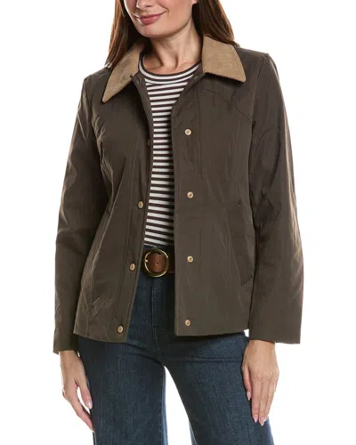 Hunter London Canvas Short Chic Lady Jacket In Brown
