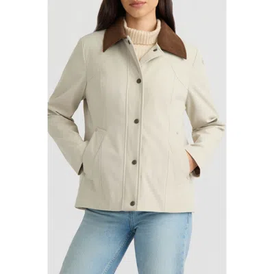 Hunter London Poly Canvas Padded Jacket In Neutral