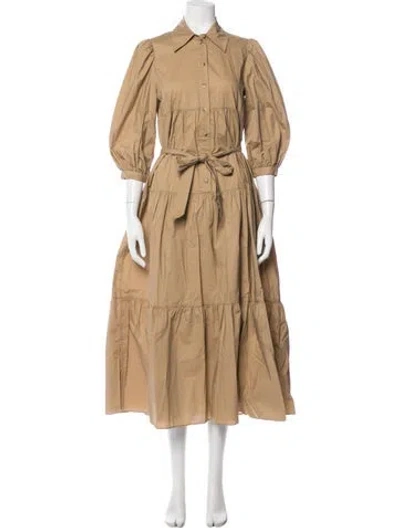 Pre-owned Hunter Long Dress In Green