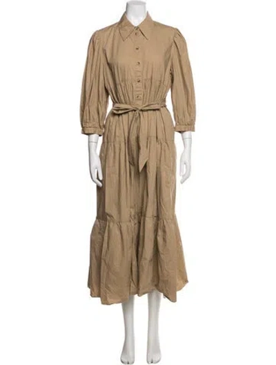 Pre-owned Hunter Long Dress In Neutral