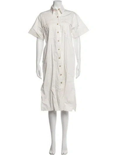 Pre-owned Hunter Long Dress In White